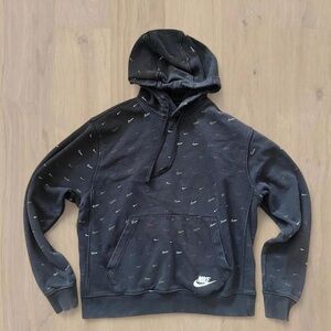 Nike NSW Club Fleece hoodie All Over Swoosh Size M